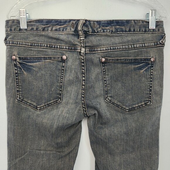 Free People Jeans Blue Denim Stretch Ankle Zip Slim Fit Women's Sz 29x28 EUC - Picture 10 of 12